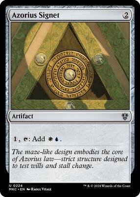 Azorius Signet card from Commander: Murders at Karlov Manor