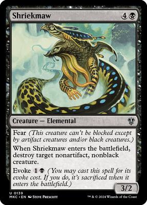Shriekmaw card from Commander: Murders at Karlov Manor