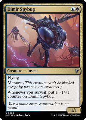 Dimir Spybug card from Commander: Murders at Karlov Manor