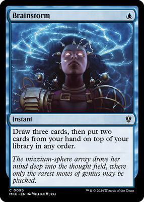 Brainstorm card from Commander: Murders at Karlov Manor