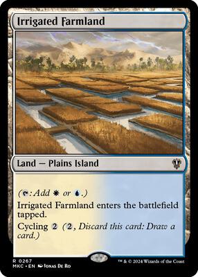 Irrigated Farmland card from Commander: Murders at Karlov Manor