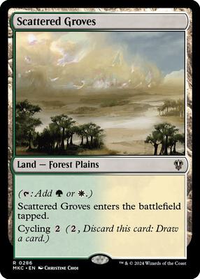 Scattered Groves card from Commander: Murders at Karlov Manor