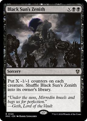 Black Sun's Zenith card from Commander: Murders at Karlov Manor