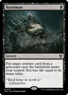 Reanimate card from Commander: Murders at Karlov Manor