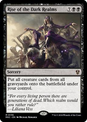 Rise of the Dark Realms card from Commander: Murders at Karlov Manor