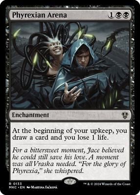 Phyrexian Arena card from Commander: Murders at Karlov Manor