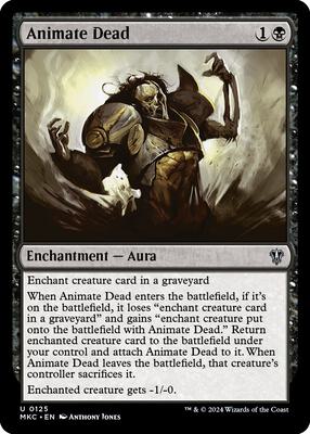 Animate Dead card from Commander: Murders at Karlov Manor