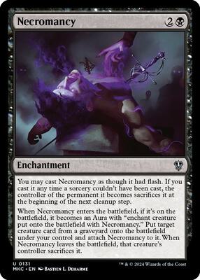 Necromancy card from Commander: Murders at Karlov Manor