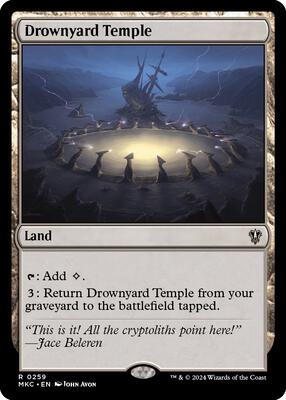 Drownyard Temple card from Commander: Murders at Karlov Manor