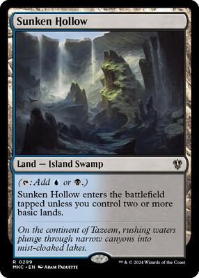 Sunken Hollow card from Commander: Murders at Karlov Manor