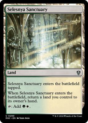 Selesnya Sanctuary card from Commander: Murders at Karlov Manor