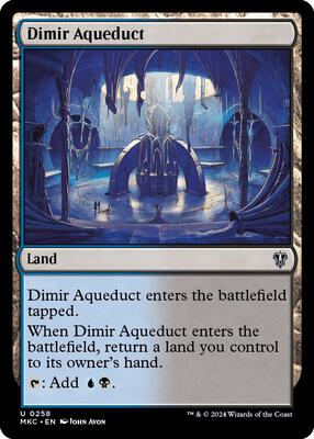 Dimir Aqueduct card from Commander: Murders at Karlov Manor