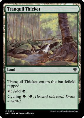 Tranquil Thicket card from Commander: Murders at Karlov Manor