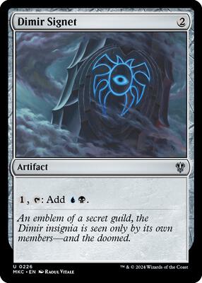 Dimir Signet card from Commander: Murders at Karlov Manor