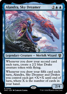 Alandra, Sky Dreamer card from Commander: Murders at Karlov Manor