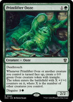 Printlifter Ooze card from Commander: Murders at Karlov Manor