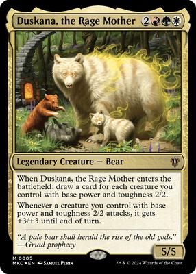 Duskana, the Rage Mother card from Commander: Murders at Karlov Manor
