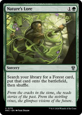 Nature's Lore card from Commander: Murders at Karlov Manor