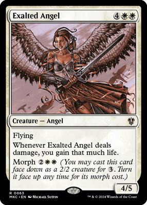 Exalted Angel card from Commander: Murders at Karlov Manor