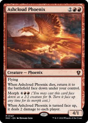 Ashcloud Phoenix card from Commander: Murders at Karlov Manor