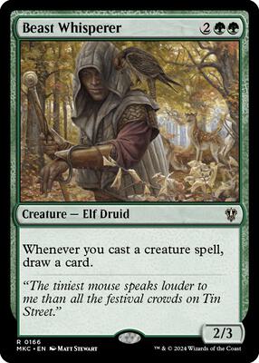 Beast Whisperer card from Commander: Murders at Karlov Manor