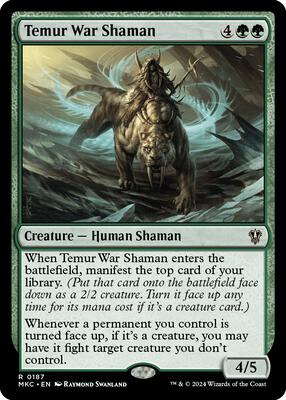 Temur War Shaman card from Commander: Murders at Karlov Manor