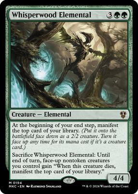 Whisperwood Elemental card from Commander: Murders at Karlov Manor