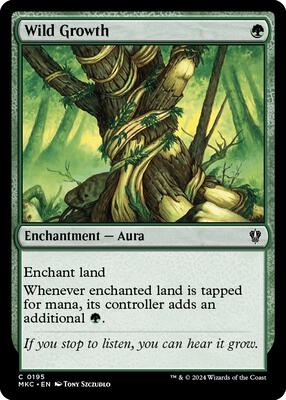 Wild Growth card from Commander: Murders at Karlov Manor