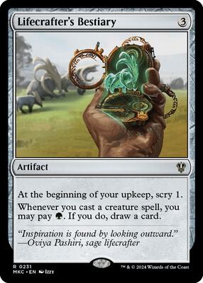 Lifecrafter's Bestiary card from Commander: Murders at Karlov Manor