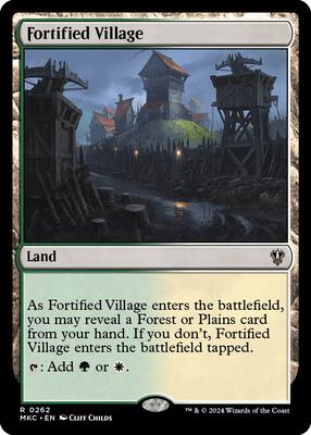 Fortified Village card from Commander: Murders at Karlov Manor