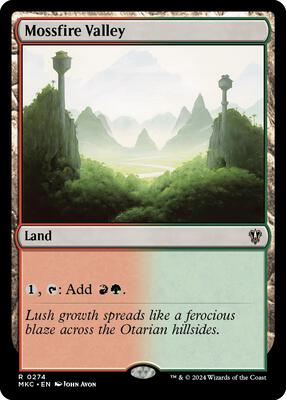 Mossfire Valley card from Commander: Murders at Karlov Manor