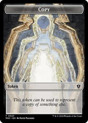 Copy // Zombie Double-Sided Token card from Commander: Murders at Karlov Manor