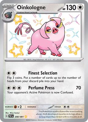 Oinkologne - 208/091 card from SV: Paldean Fates