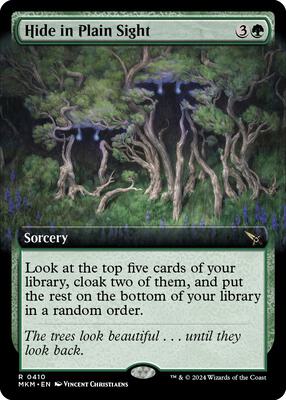 Hide in Plain Sight (Extended Art) card from Murders at Karlov Manor