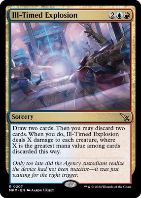 Ill-Timed Explosion card from Murders at Karlov Manor