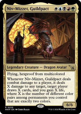 Niv-Mizzet, Guildpact card from Murders at Karlov Manor