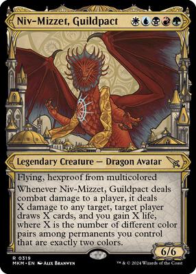 Niv-Mizzet, Guildpact (Showcase) (319) card from Murders at Karlov Manor