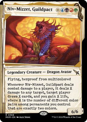 Niv-Mizzet, Guildpact (Showcase) (368) card from Murders at Karlov Manor