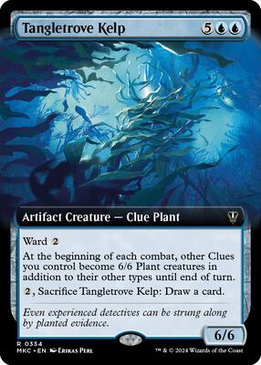 Tangletrove Kelp (Extended Art) card from Commander: Murders at Karlov Manor
