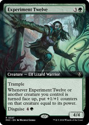 Experiment Twelve (Extended Art) card from Commander: Murders at Karlov Manor