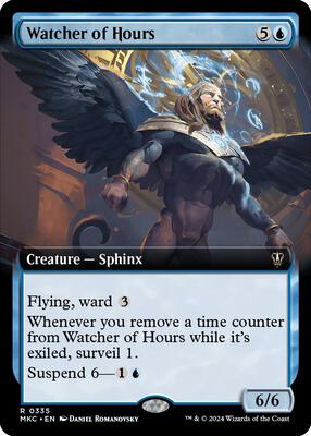 Watcher of Hours (Extended Art) card from Commander: Murders at Karlov Manor