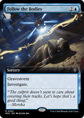 Follow the Bodies (Extended Art) card from Commander: Murders at Karlov Manor
