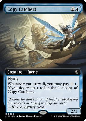 Copy Catchers (Extended Art) card from Commander: Murders at Karlov Manor