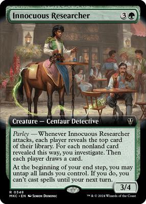 Innocuous Researcher (Extended Art) card from Commander: Murders at Karlov Manor