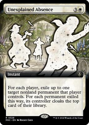 Unexplained Absence (Extended Art) card from Commander: Murders at Karlov Manor