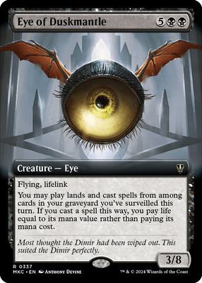 Eye of Duskmantle (Extended Art) card from Commander: Murders at Karlov Manor