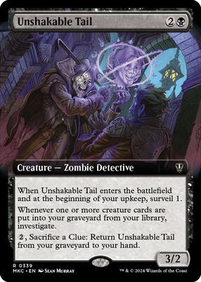 Unshakable Tail (Extended Art) card from Commander: Murders at Karlov Manor