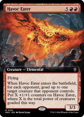 Havoc Eater (Extended Art) card from Commander: Murders at Karlov Manor