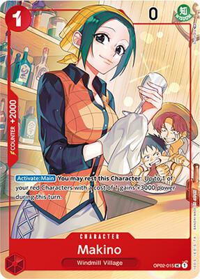 Makino (Japanese 1st Anniversary Set) card from One Piece Promotion Cards