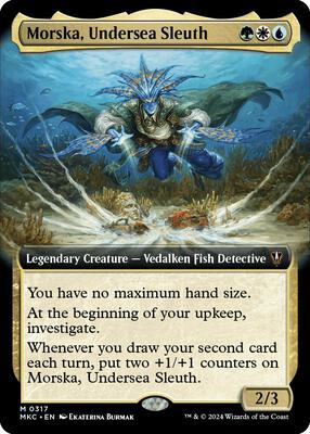 Morska, Undersea Sleuth (Extended Art) card from Commander: Murders at Karlov Manor